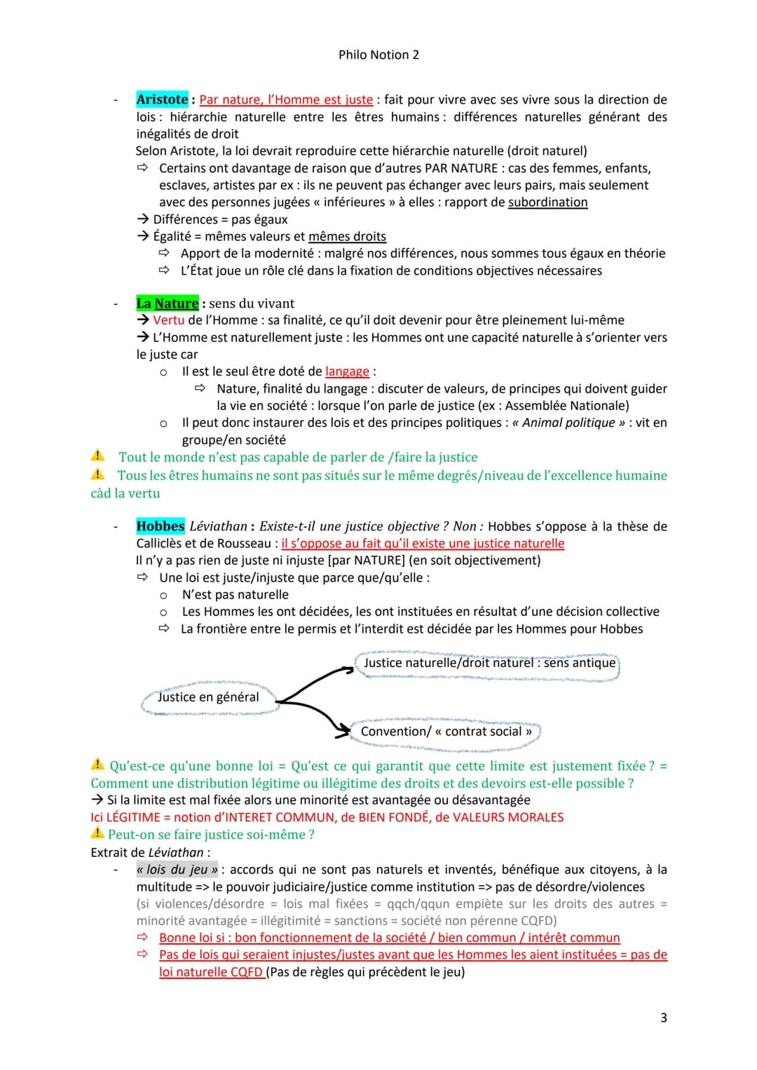 La JUSTICE
Vocabulaire et Définitions
Droit & Justice (2 concepts #)
●
Philo Notion 2
Droit : Ensemble de lois, de règlent qui régissent une