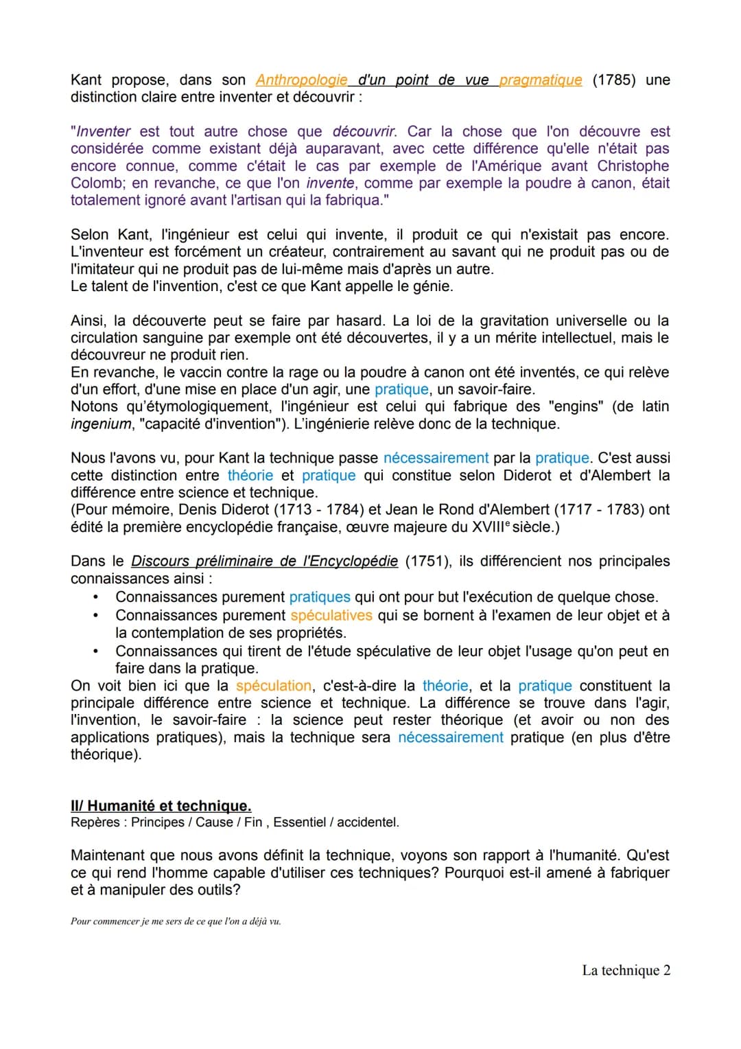 ●
LA TECHNIQUE
Technique Du grec techné, qui peut-être traduit par "savoir-faire", "habilité", la
technique désigne tout moyen utilisé en vu