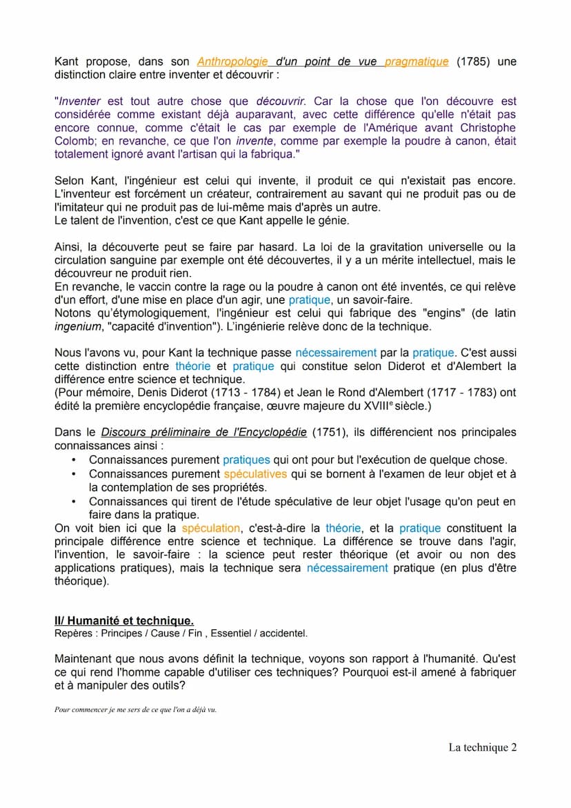 ●
LA TECHNIQUE
Technique Du grec techné, qui peut-être traduit par "savoir-faire", "habilité", la
technique désigne tout moyen utilisé en vu