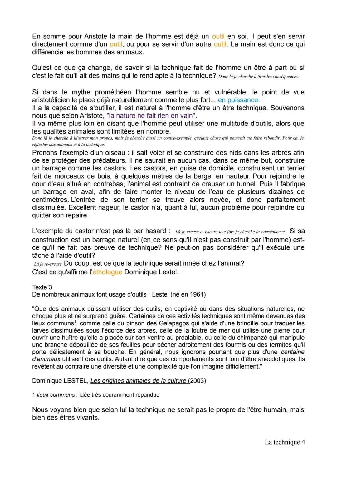 ●
LA TECHNIQUE
Technique Du grec techné, qui peut-être traduit par "savoir-faire", "habilité", la
technique désigne tout moyen utilisé en vu