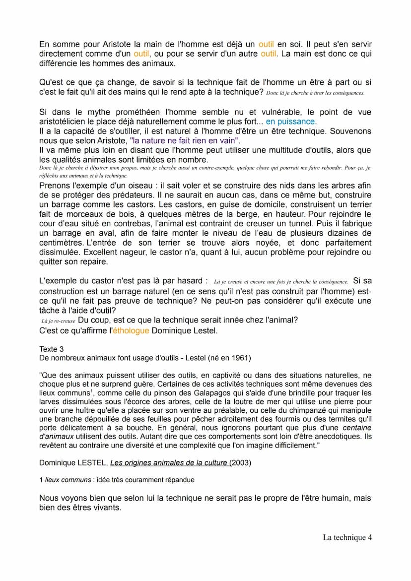 ●
LA TECHNIQUE
Technique Du grec techné, qui peut-être traduit par "savoir-faire", "habilité", la
technique désigne tout moyen utilisé en vu