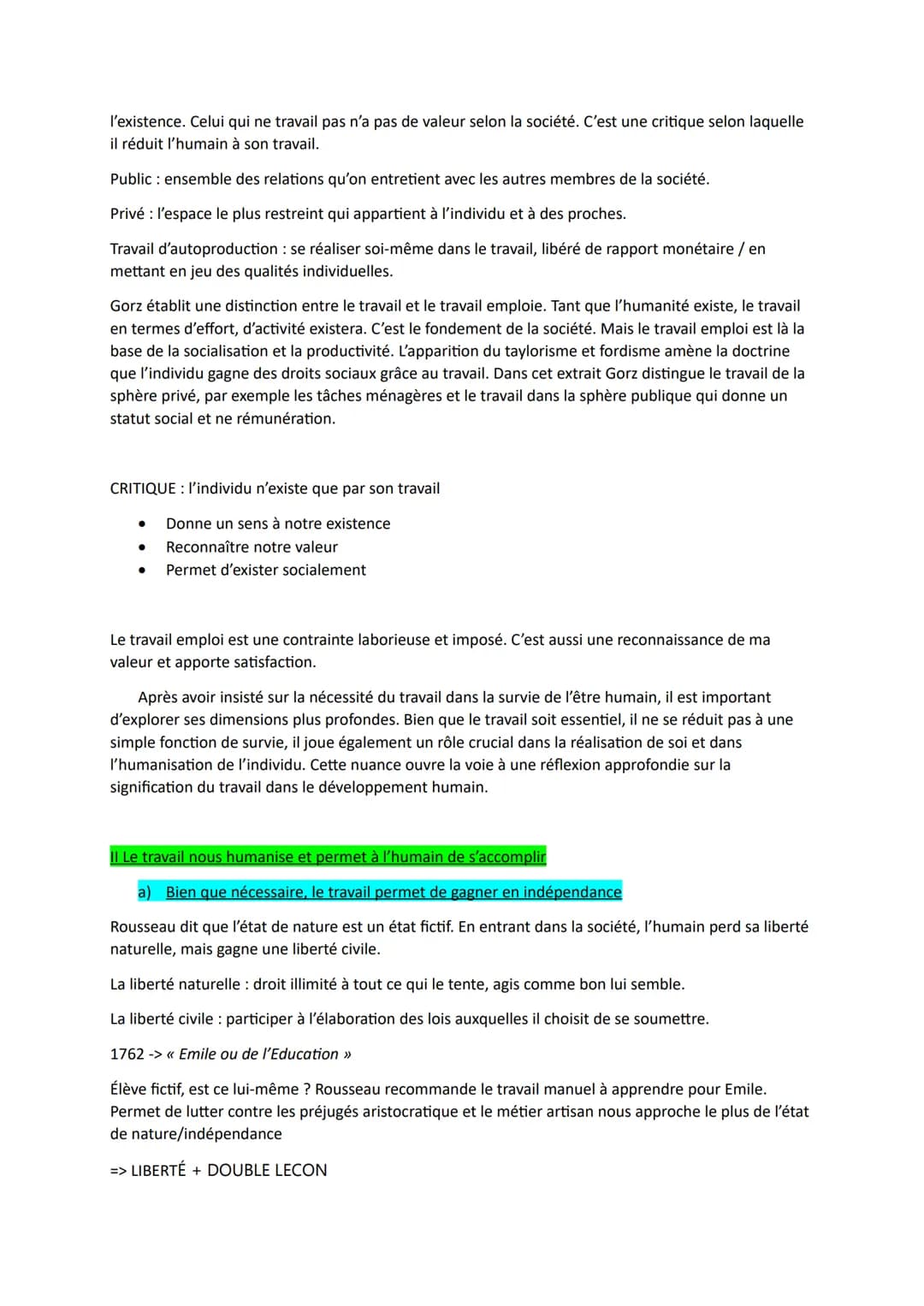 Chapitre 3 Le travail nous aliène-t-il ?
Présupposé : nous sommes libres
Le mot travail vient du latin tripalium qui signifie instrument de 