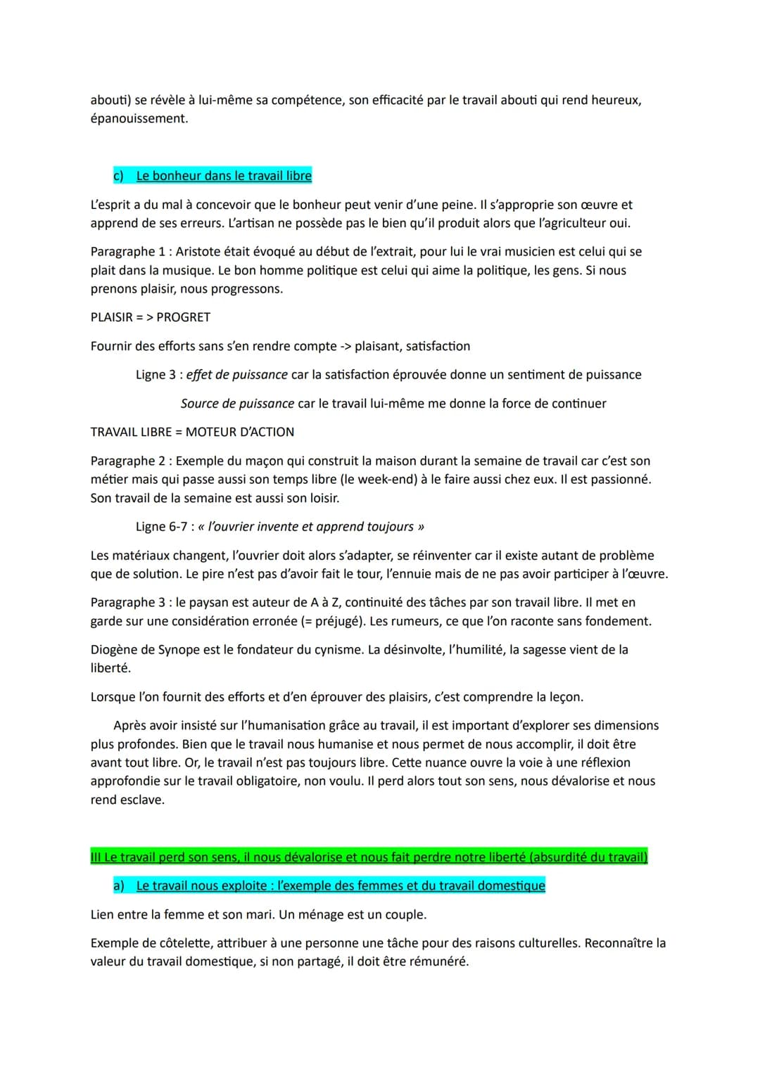Chapitre 3 Le travail nous aliène-t-il ?
Présupposé : nous sommes libres
Le mot travail vient du latin tripalium qui signifie instrument de 