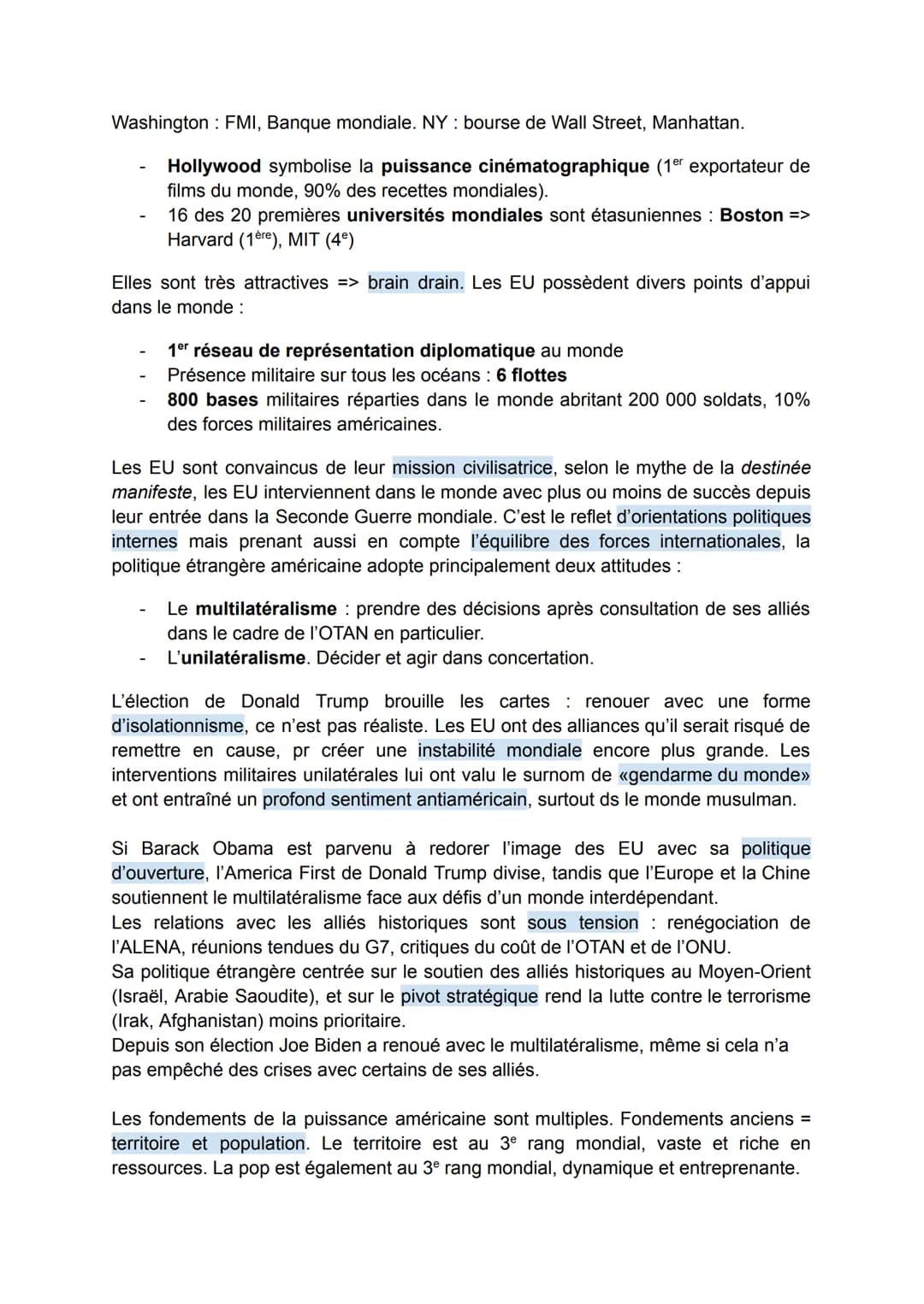 Thème 2 - Analyser les dynamiques des puissances
internationales
pour cette introduction, consulter le manuel pages 90-97 pour questions.
De