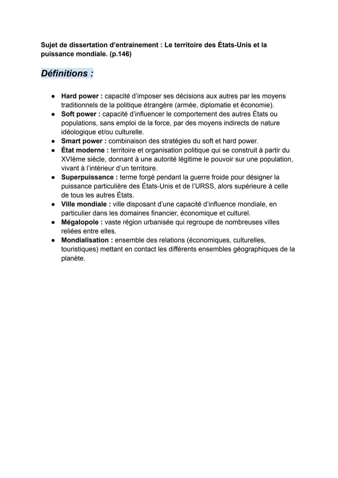 Thème 2 - Analyser les dynamiques des puissances
internationales
pour cette introduction, consulter le manuel pages 90-97 pour questions.
De