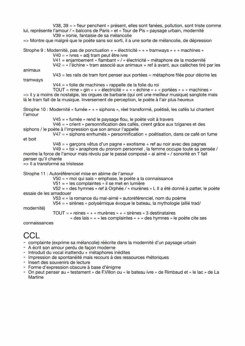 INTRO
- 3ème poème du recueil « Alcools » d'Apollinaire
Fait parti des poèmes d'ouverture avec « zone » et « le pont Mirabeau » mais aussi d