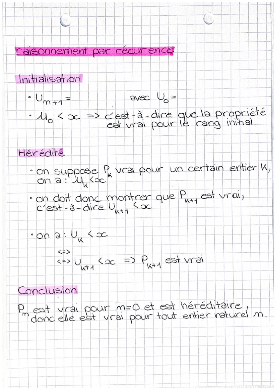  Rédaction, raisonnement par récurrence (suite)