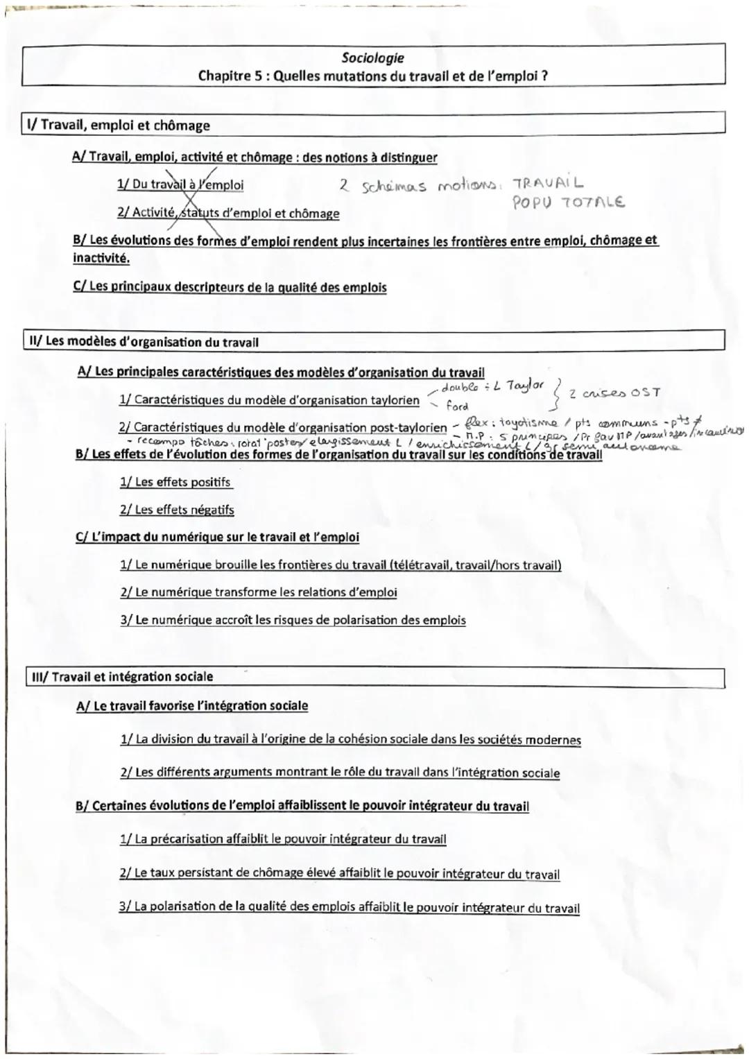 Sociologie

Chapitre 5: Quelles mutations du travail et de l'emploi ?

1/ Travail, emploi et chômage

A/ Travail, emploi, activité et chômag
