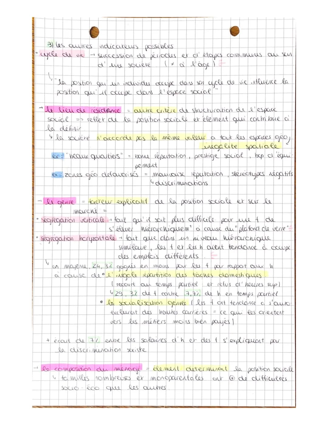 structure société fr
Il la structuration et
• espace social -
I''espace social
la hierarchisation de
représentat de la societé dans laquelle