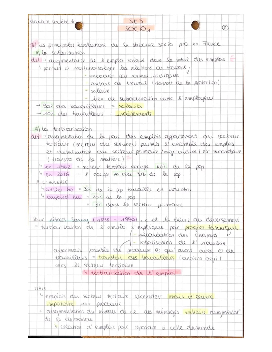 structure société fr
Il la structuration et
• espace social -
I''espace social
la hierarchisation de
représentat de la societé dans laquelle