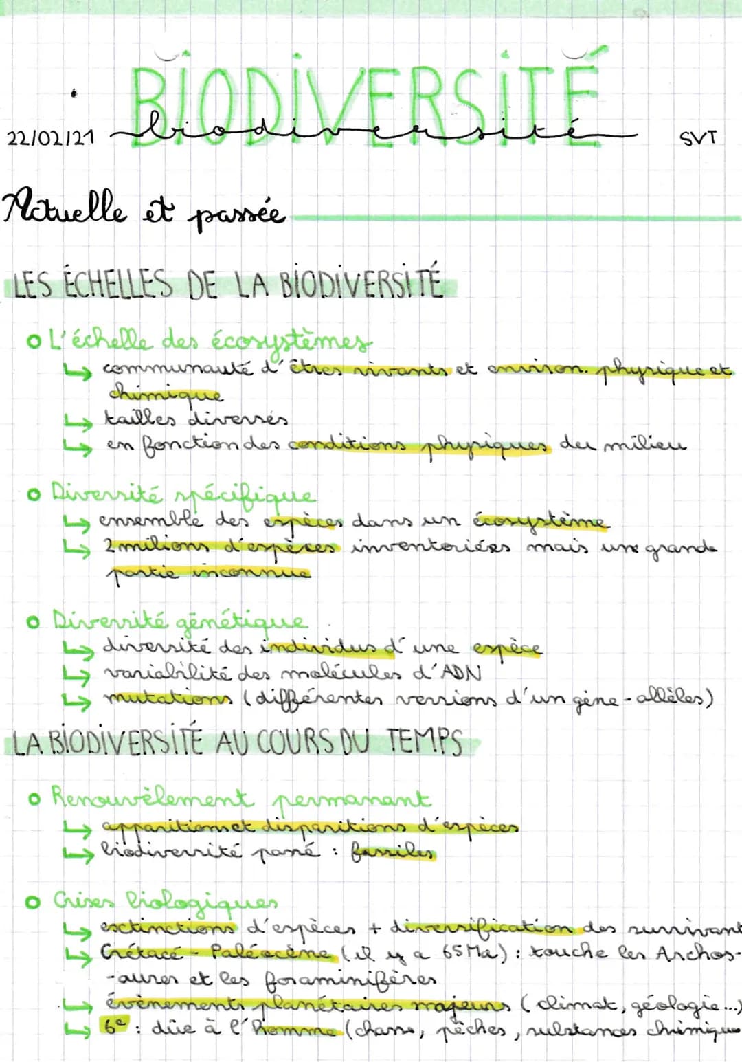 
<p>Le concept de <strong>biodiversité</strong> inclut la diversité du monde vivant à différents niveaux, des écosystèmes, des espèces et de