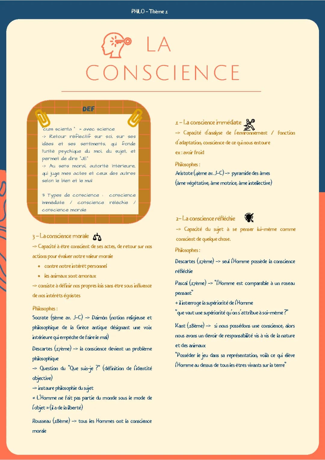 Exploration de la conscience : Définitions et exemples