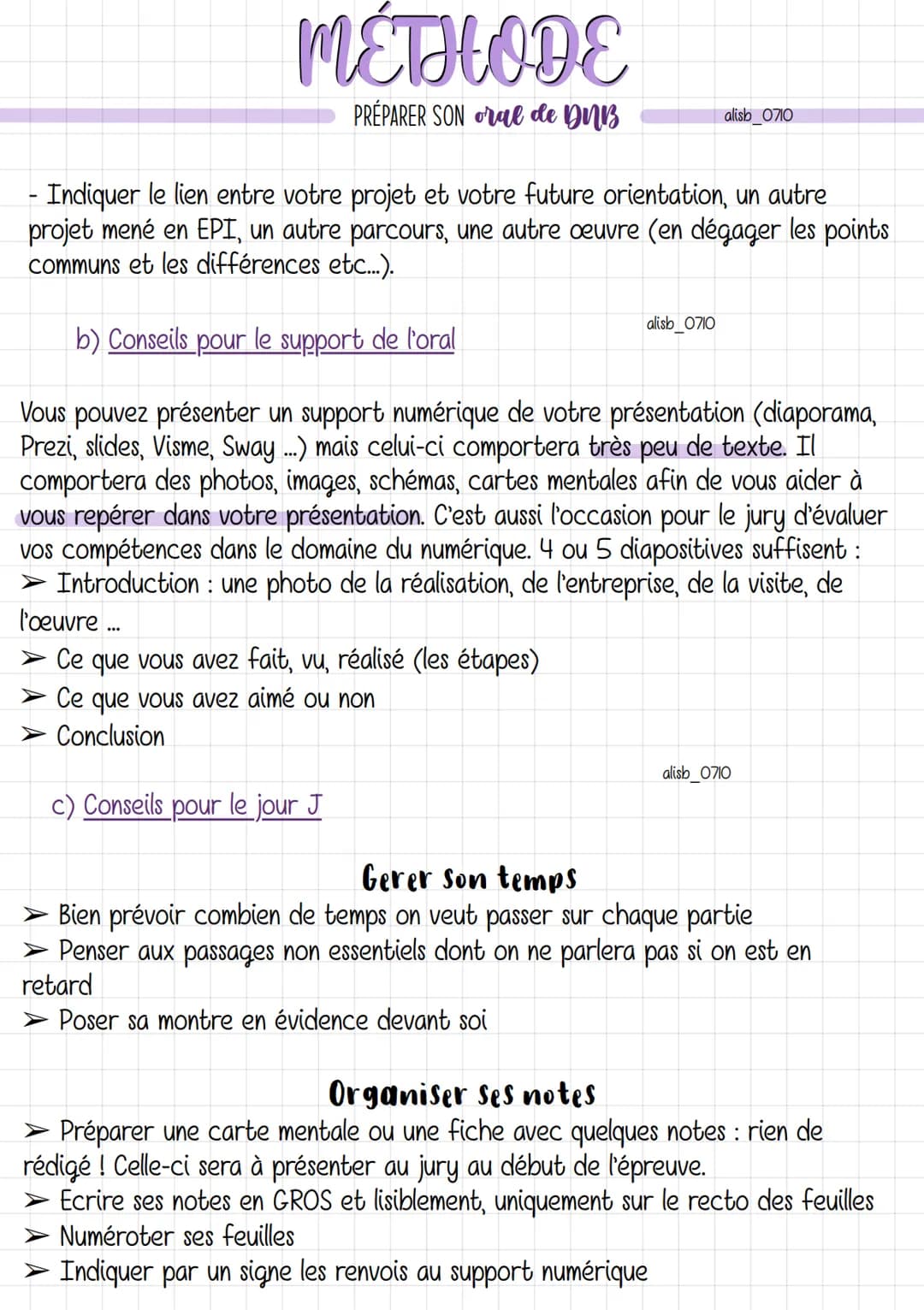 Un parcours éducatif
- Parcours Avenir
L'oral du DNB est une épreuve obligatoire sur 100 points.
L'épreuve consiste à présenter à l'oral un 