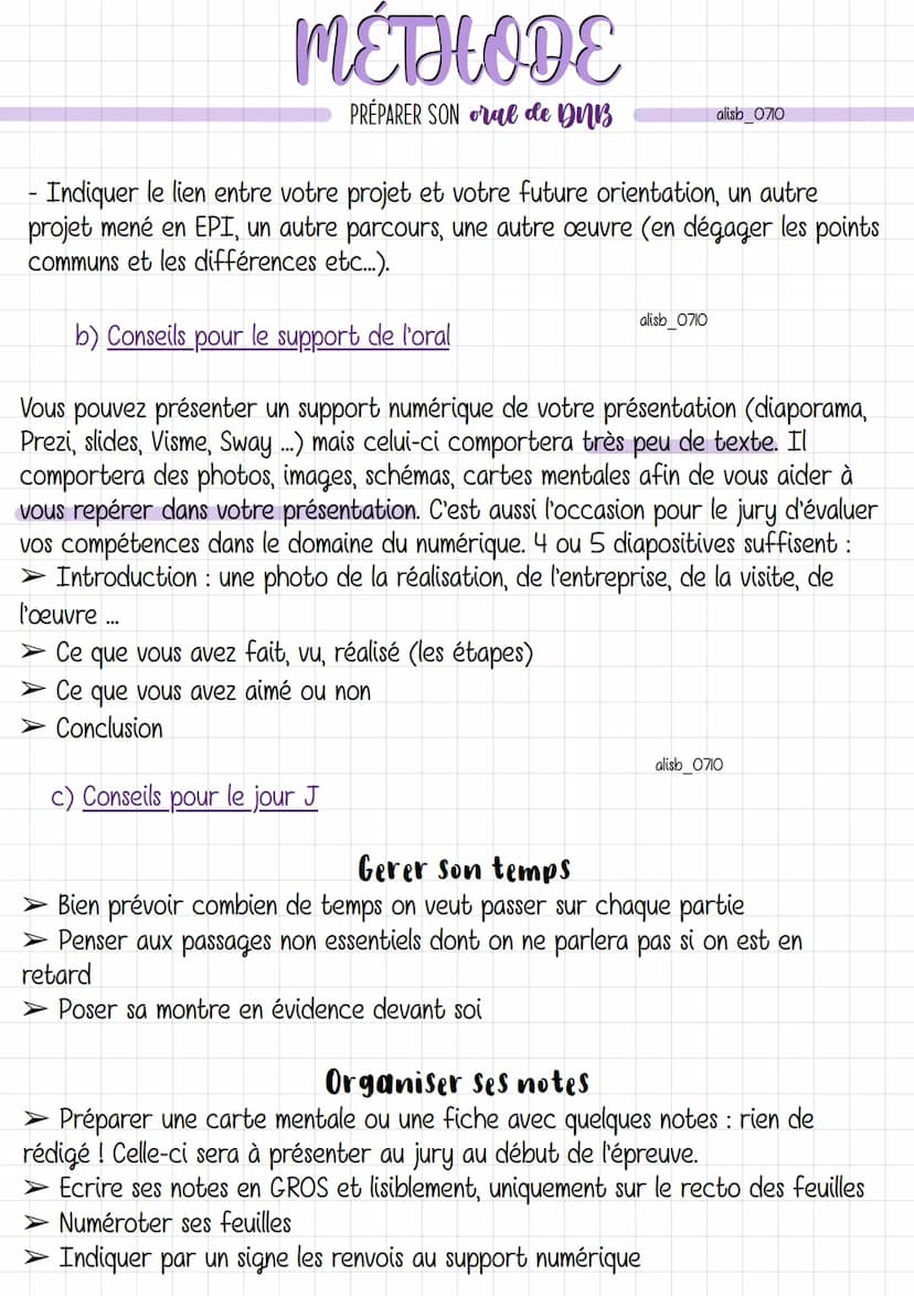 Un parcours éducatif
- Parcours Avenir
L'oral du DNB est une épreuve obligatoire sur 100 points.
L'épreuve consiste à présenter à l'oral un 