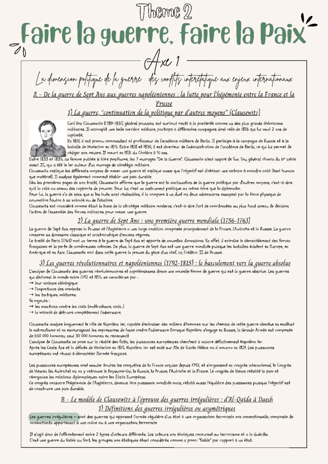 Faire la guerre, faire la paix - 2