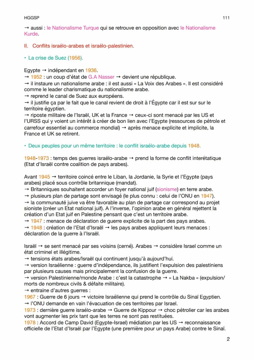 HGGSP
Chapitre 3 :
Le Moyen-Orient :
un foyer de conflits au XXe siècle.
Moyen-Orient : 1. Carrefour de l'Asie, l'Europe et L'Afrique. 2. De