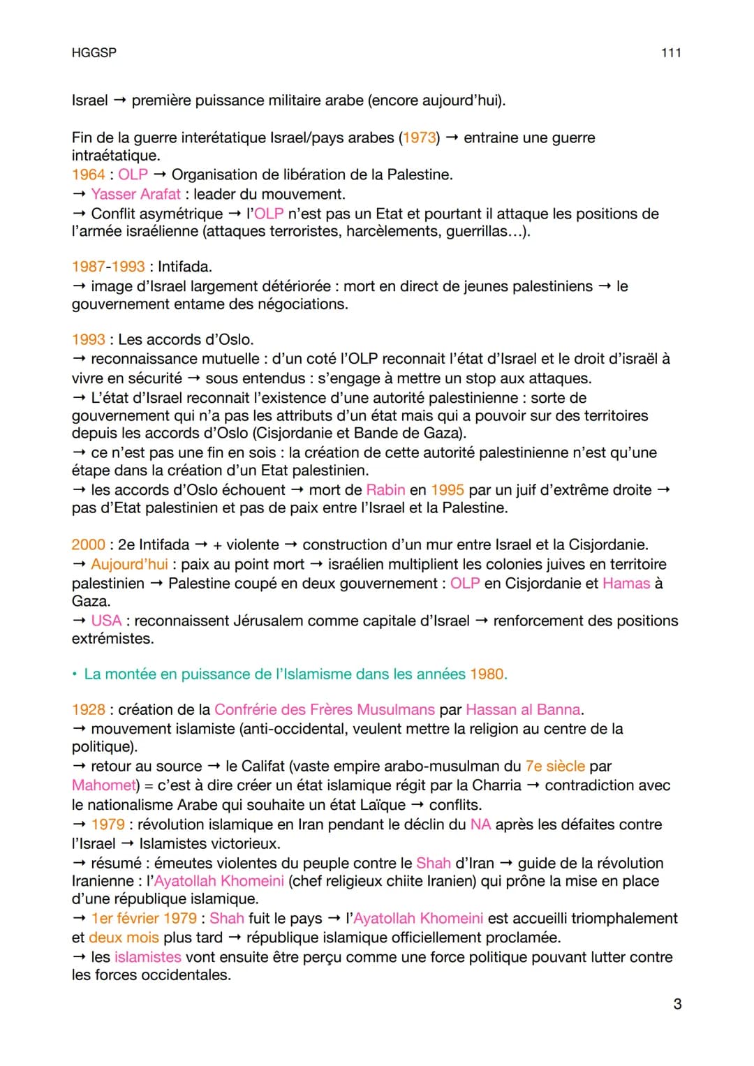 HGGSP
Chapitre 3 :
Le Moyen-Orient :
un foyer de conflits au XXe siècle.
Moyen-Orient : 1. Carrefour de l'Asie, l'Europe et L'Afrique. 2. De