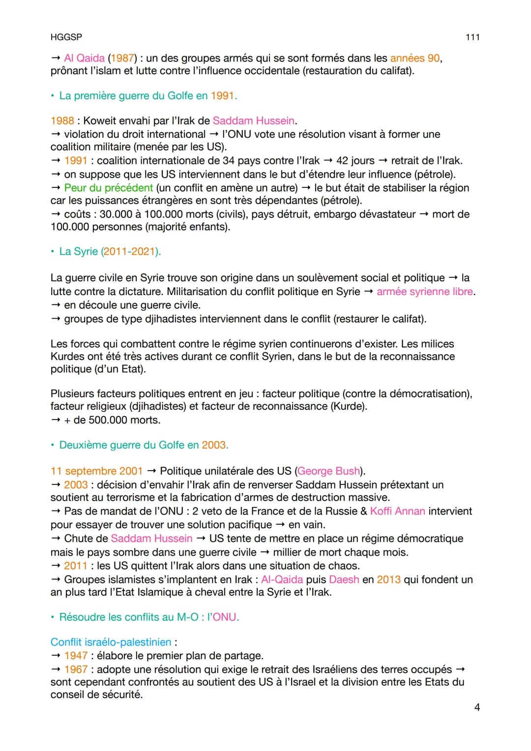 HGGSP
Chapitre 3 :
Le Moyen-Orient :
un foyer de conflits au XXe siècle.
Moyen-Orient : 1. Carrefour de l'Asie, l'Europe et L'Afrique. 2. De
