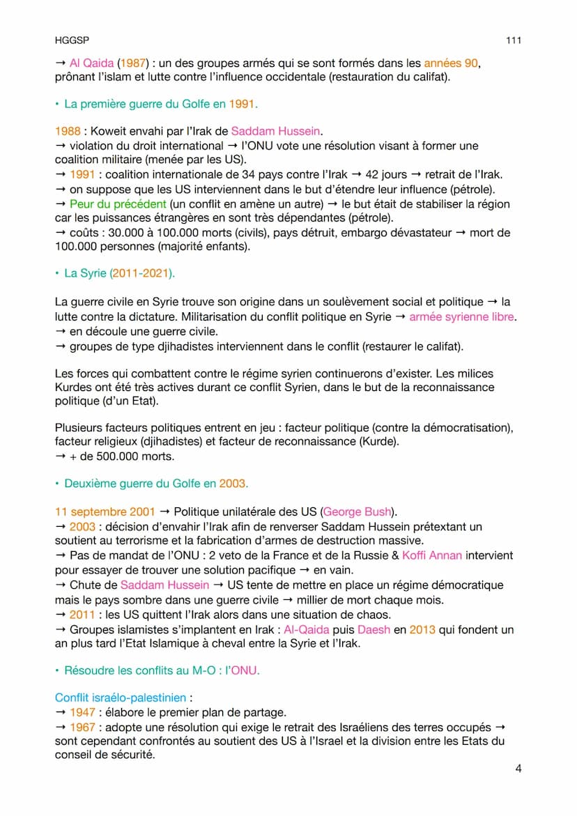 HGGSP
Chapitre 3 :
Le Moyen-Orient :
un foyer de conflits au XXe siècle.
Moyen-Orient : 1. Carrefour de l'Asie, l'Europe et L'Afrique. 2. De