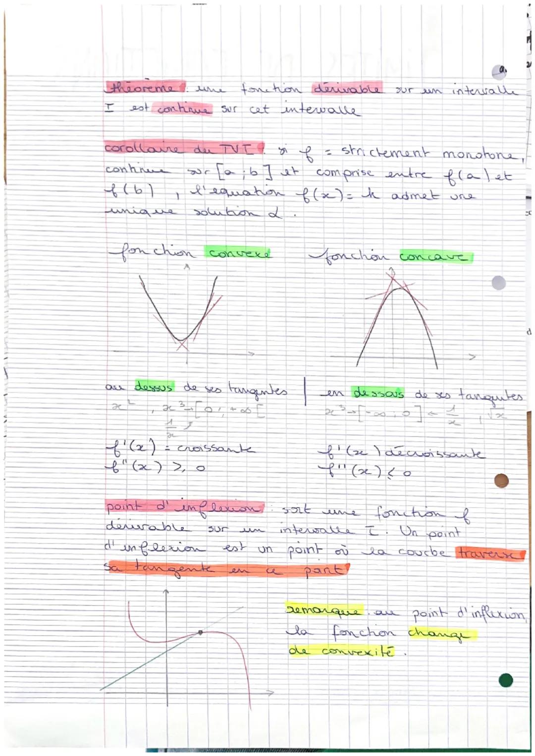 chp 2,3,5,7,9
LIMITES DE FONCTIONS
Si lim f(x) = h
Si lim f(x)= = ∞ >
formes indeterminées
fonction exponentielle:
lim
+∞
Pe∞
te
ید
dérivée
