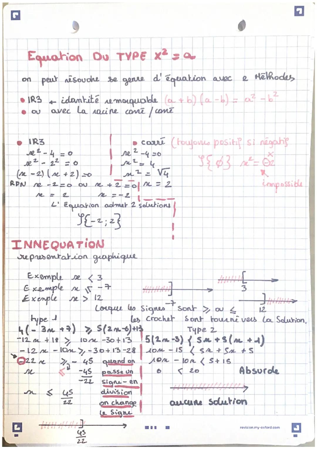 G
• les équations/produit nul
I une equation est une opération
to hous dont les trous ont été
I remplace des inconnus.
1
-
maths
equation, i
