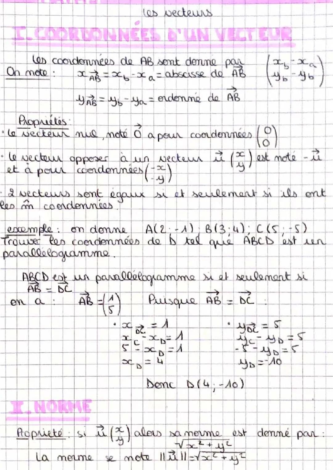 les vecteurs
