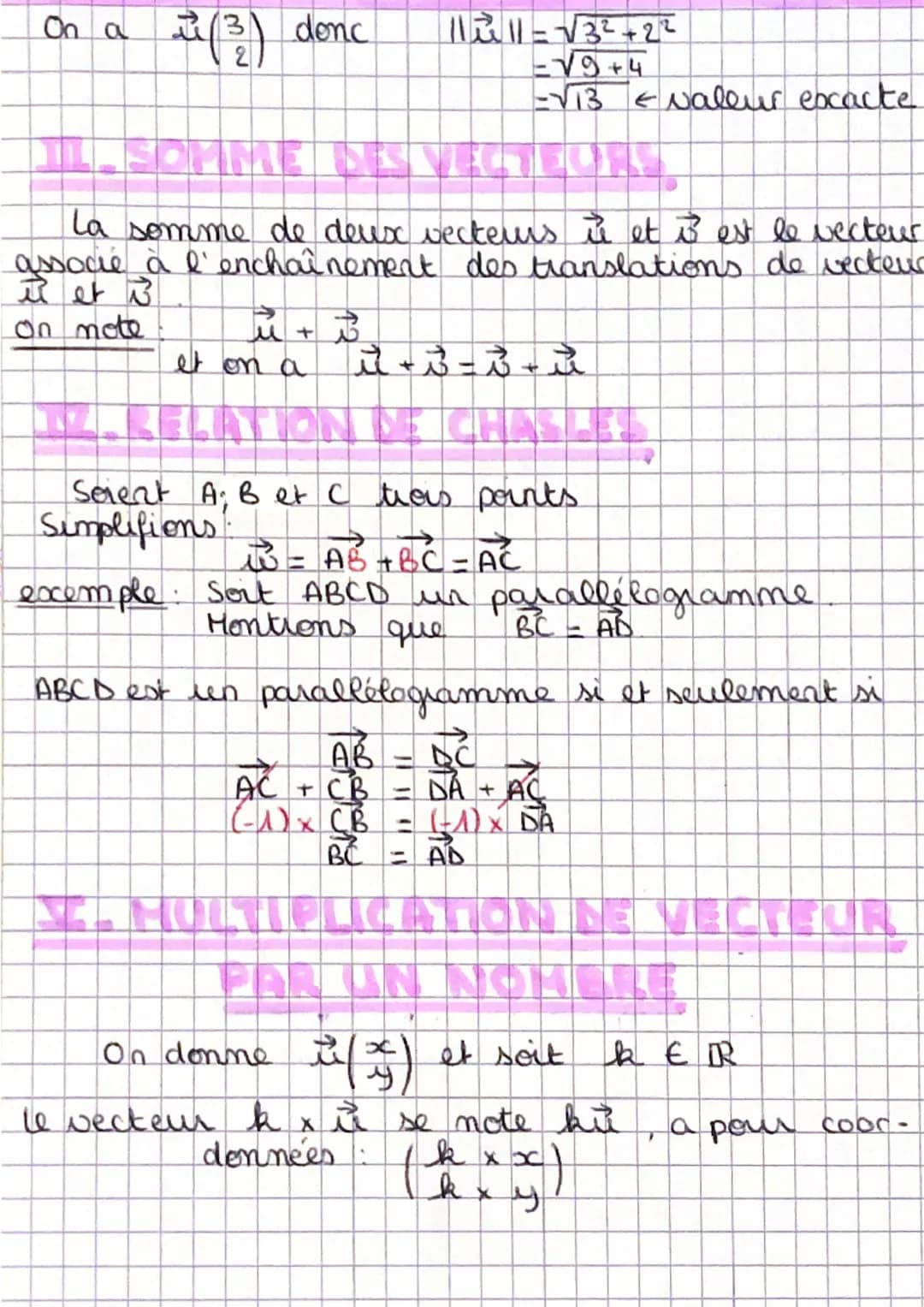les coordonnées de AB sont donne par
хав-хь-х
= abscisse de AB
a
YAB = y₂ - Y₁ = ordonne de AB
Oh mote:
Propriétés:
le vecteur nul, noté 0 a