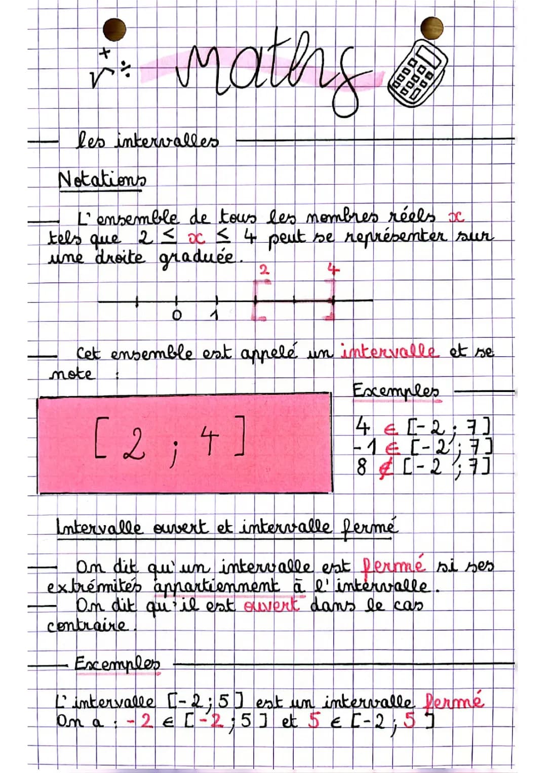 Symbole Intervalle Math - Les Intervalles Exercices Corrigés et Cours PDF
