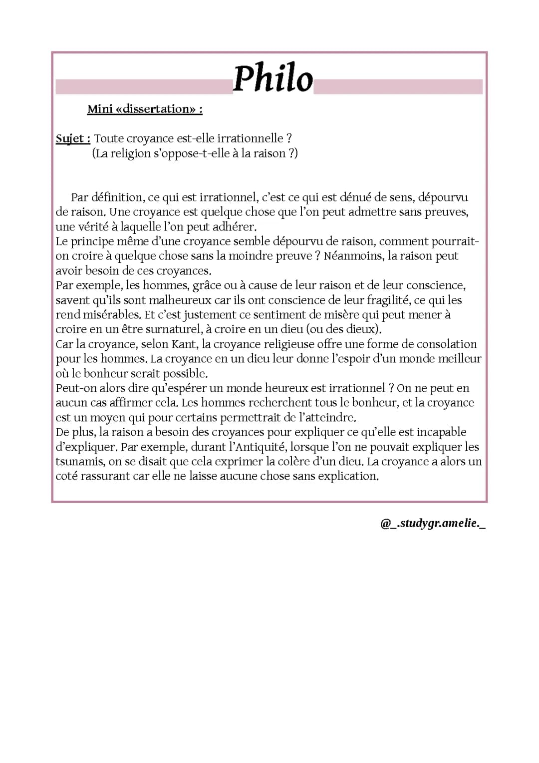 Philo : La croyance est-elle toujours irrationnelle ?