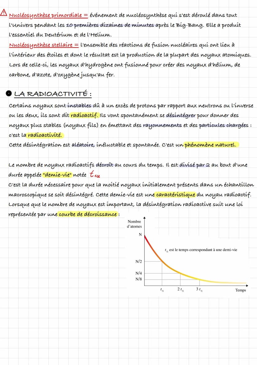 A
Nucléosynthèse primordiale = événement de nucléosynthèse qui s'est déroulé dans tout
l'univers pendant les 10 premières dizaines de minute