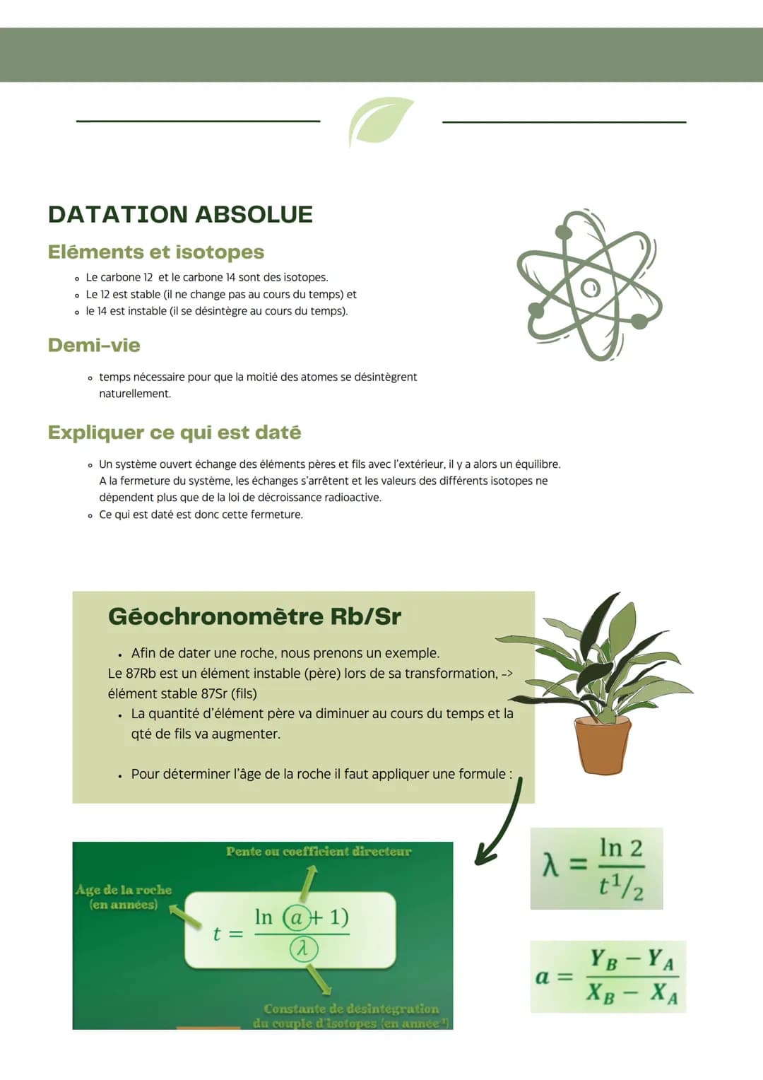 DATATION RELATIVE
Principe d'actualisme
• Les phénomènes géologiques du passé s'expliquent de la même
manière que les phénomènes actuellemen