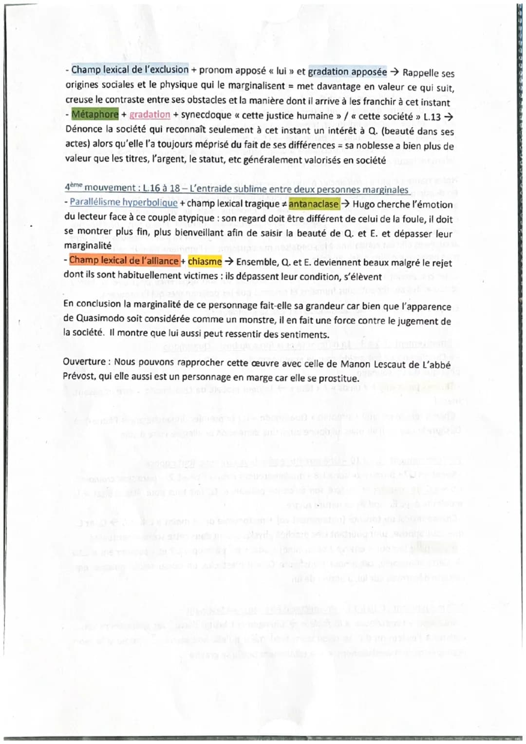 Texte Bac n°12
Victor Hugo est un monument de la littérature française pour deux raisons → la longévité et
par la diversité de ses productio