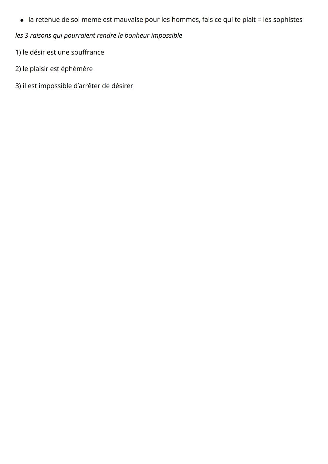 # Le bonheur

definition:

→ état de satisfaction à long terme

*   implique d'avoir répondu a ses besoins matériels
*   avoir trouve du sen