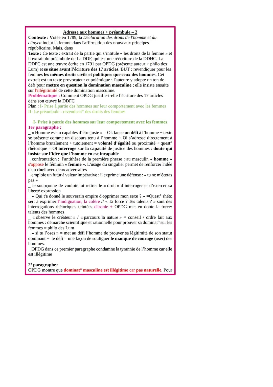 
<h2 id="introduction">Introduction</h2>
<p>En 1789, la Déclaration des droits de l'homme et du citoyen a été votée, y compris la femme dans