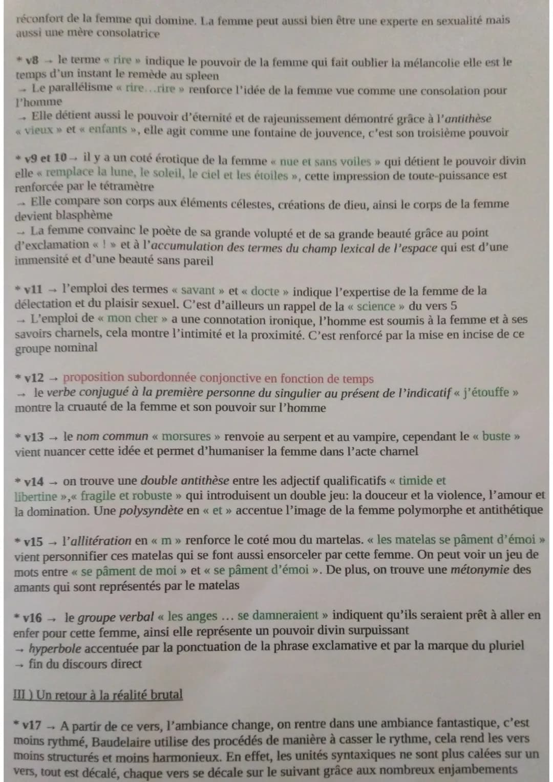 Bigot do lectura: Quelle nouvelle vision de la femme le poète propose
?
Mouvements : viv
•presentation de la forme em mouvement
dans une pos