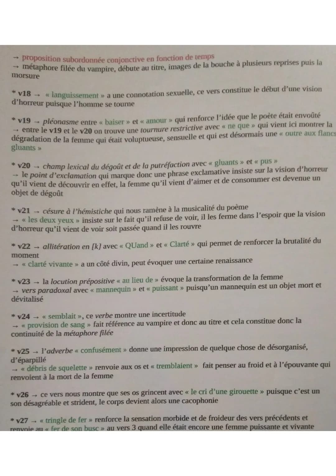 Bigot do lectura: Quelle nouvelle vision de la femme le poète propose
?
Mouvements : viv
•presentation de la forme em mouvement
dans une pos