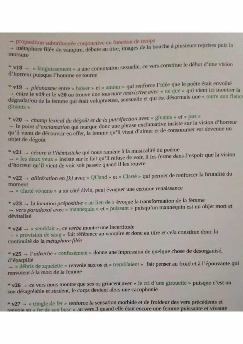 Bigot do lectura: Quelle nouvelle vision de la femme le poète propose
?
Mouvements : viv
•presentation de la forme em mouvement
dans une pos