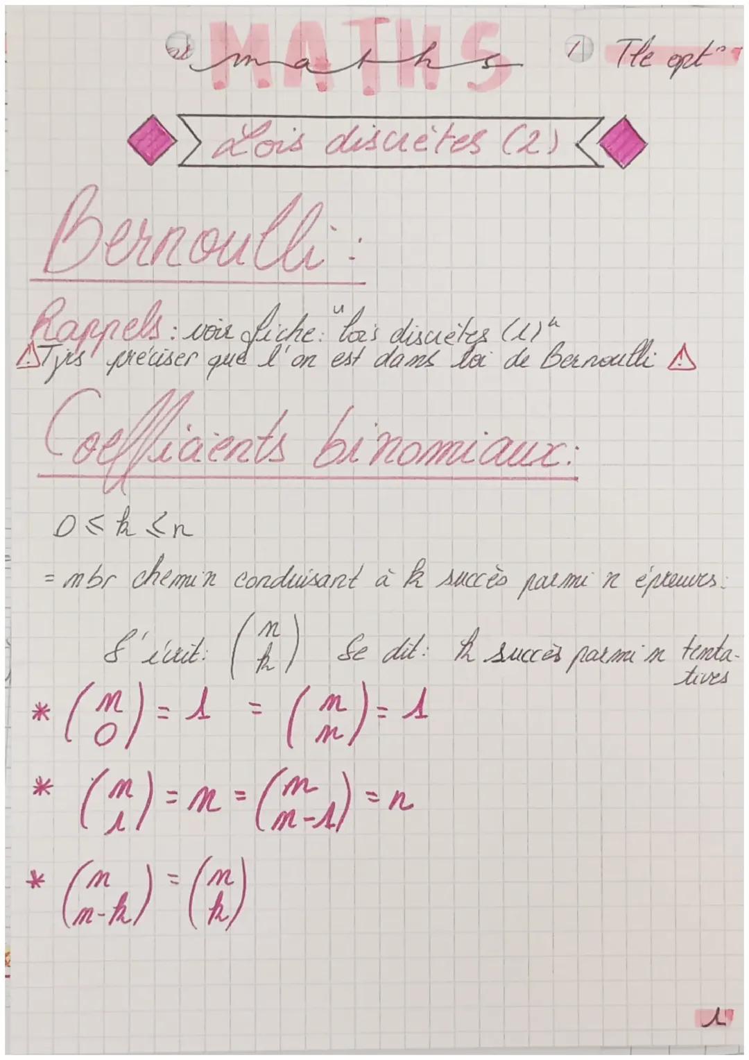 Comprendre les lois discrètes : Bernoulli, binomiales et plus