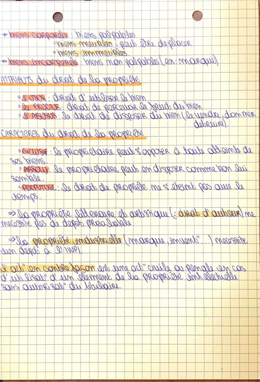 DROIT
•THEME 4
CHAPA
=> drail en patrimoniaux pas parts del patrimoine et aucume
valeuk Recuniaine
de linis par 3 Caractères:
INALIEWABLES: 
