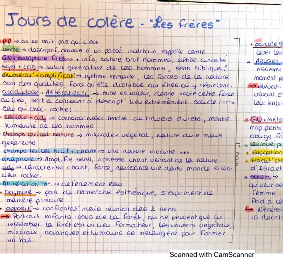 Jours de colère
Les frères
Situé dans un passé indéterminé, le roman de Sylvie Germain Jours de colère prend place
dans les forêts du Morvan