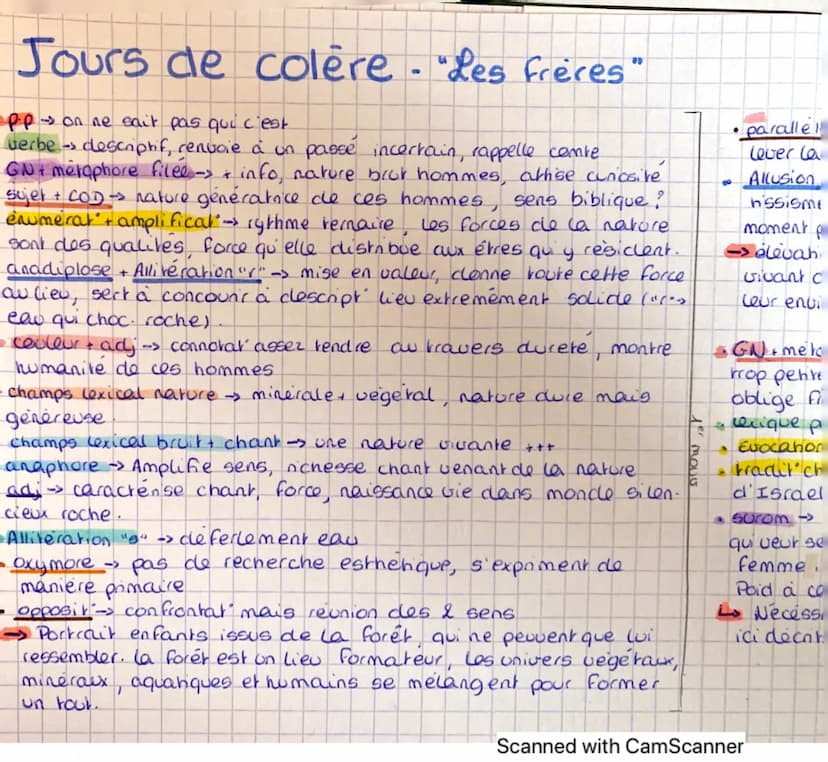 Jours de colère
Les frères
Situé dans un passé indéterminé, le roman de Sylvie Germain Jours de colère prend place
dans les forêts du Morvan
