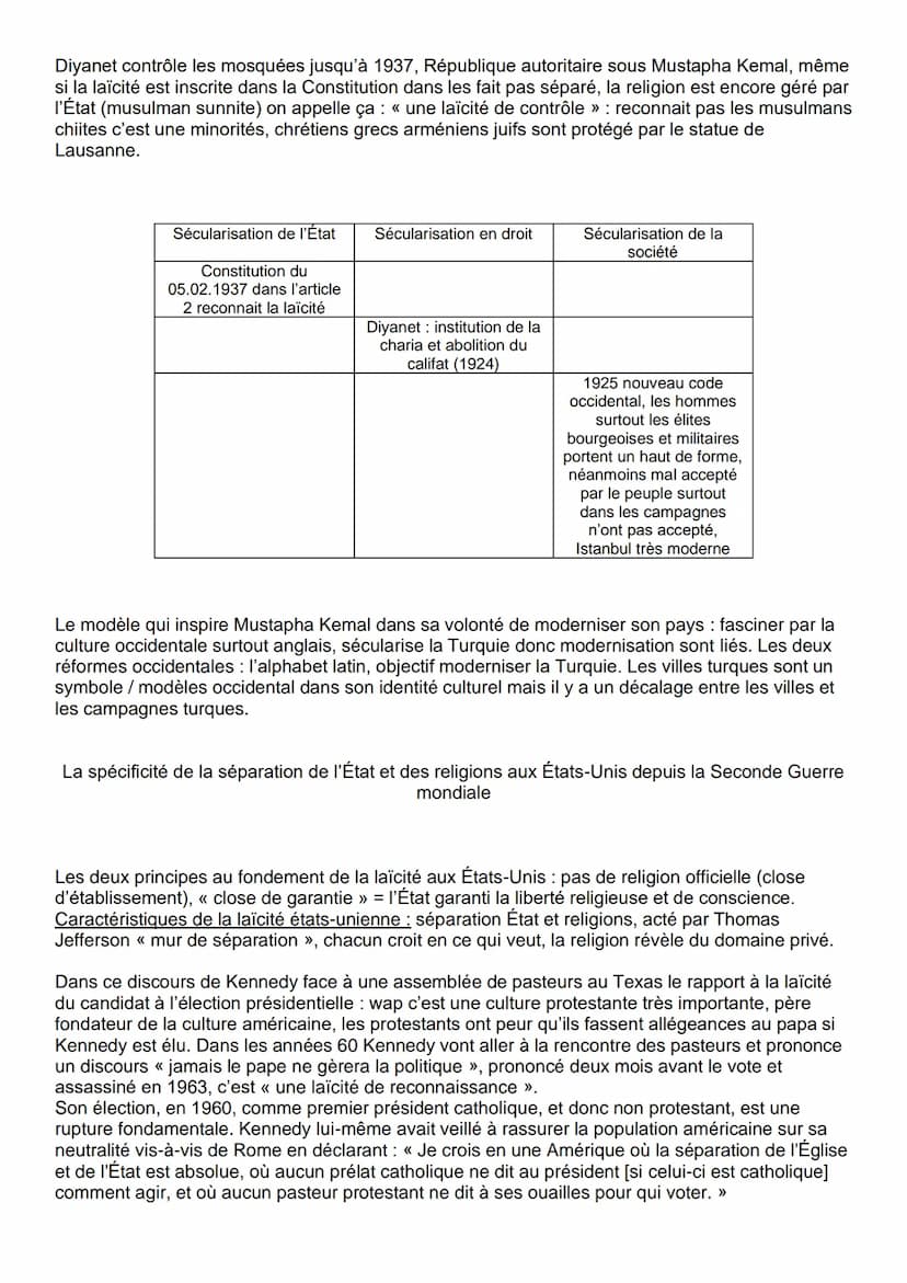 Thème 5 - Analyser les relations entre les États et la religion
Les libertés religieuses dans le monde :
- l'AED: critères persécutions + di