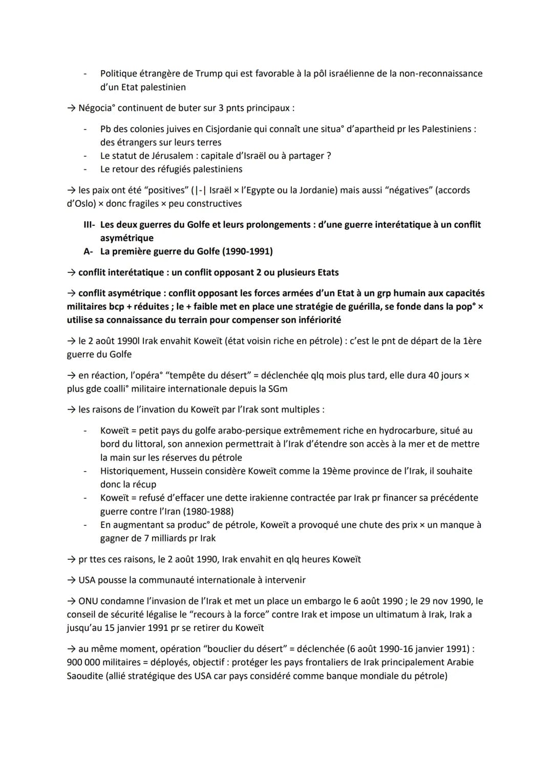 Thème 2 - Faire la guerre, faire la paix
Objet de Travail Conclusif - Le Moyen-Orient : conflits régionaux et tentatives de paix impliquant
