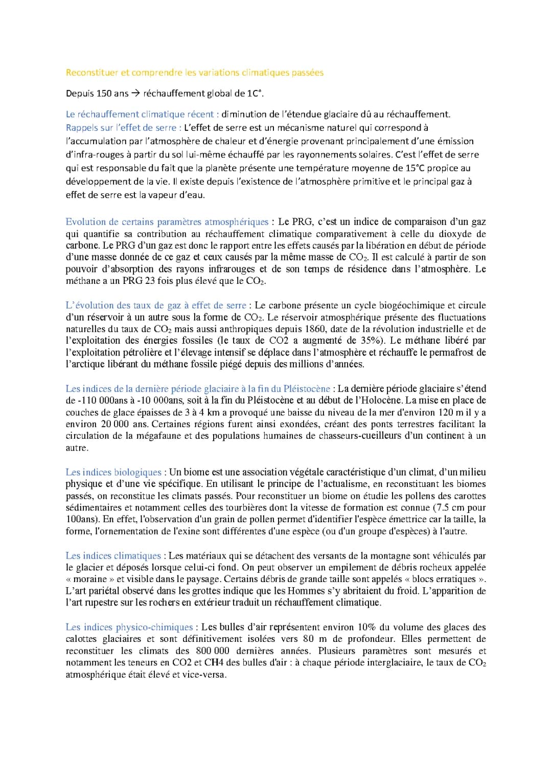 les climats de la Terre: comprendre le passé pour agir aujourd'hui et demain
