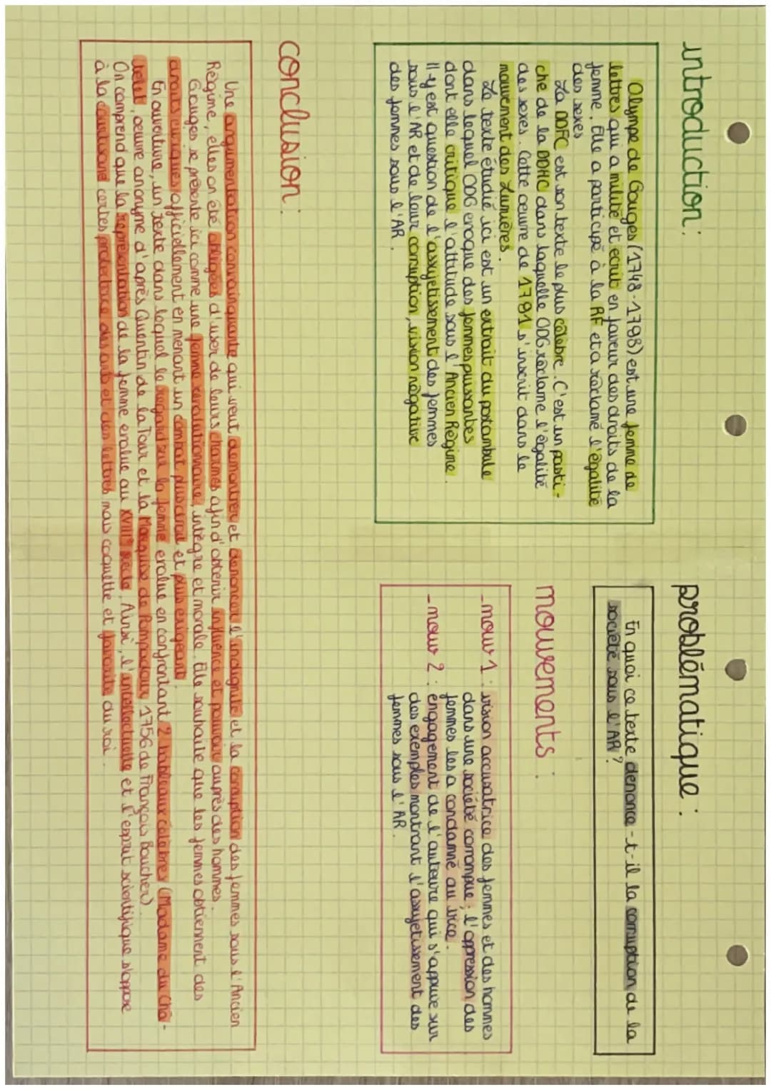 •lecture lineaire n°13 Postambule 2°
→ phrase provocatrice => contredit le combat de 6 mais explicat
aspect a' aphorisme (brefresume)
•champ