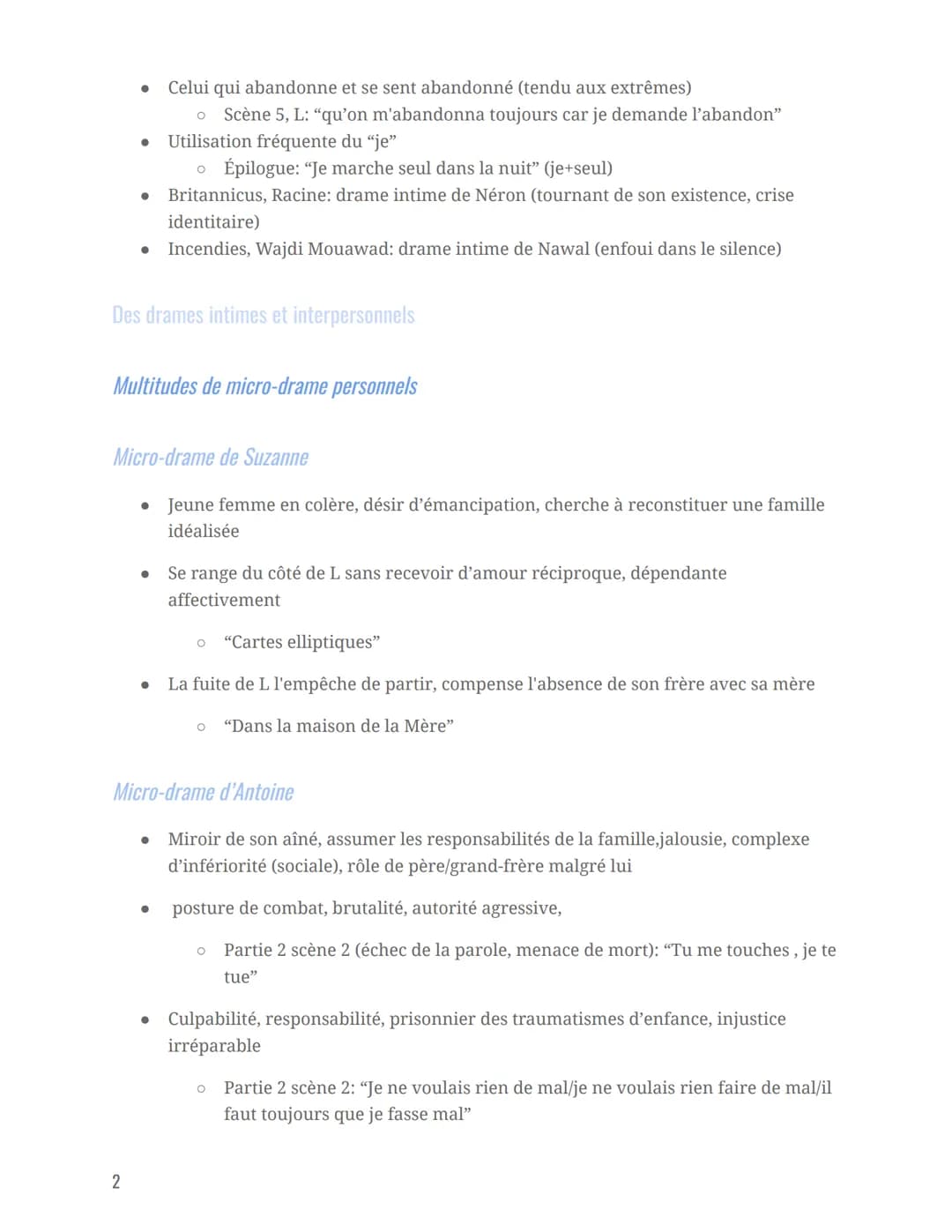 Crise: moment décisif et périlleux
Arguments + Exemples
Drame intime de Louis
Monodrame de Louis (drame intime de L)
Revenu voir les siens a