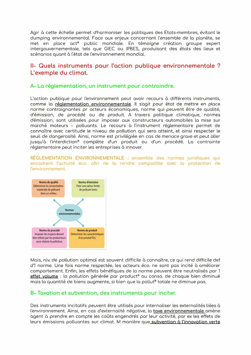 Chapitre 2 : Qu'elle action publique pour l'environnement ?
- Comment l'environnement peut-il devenir un objet d'action
publique ?
A- Une di