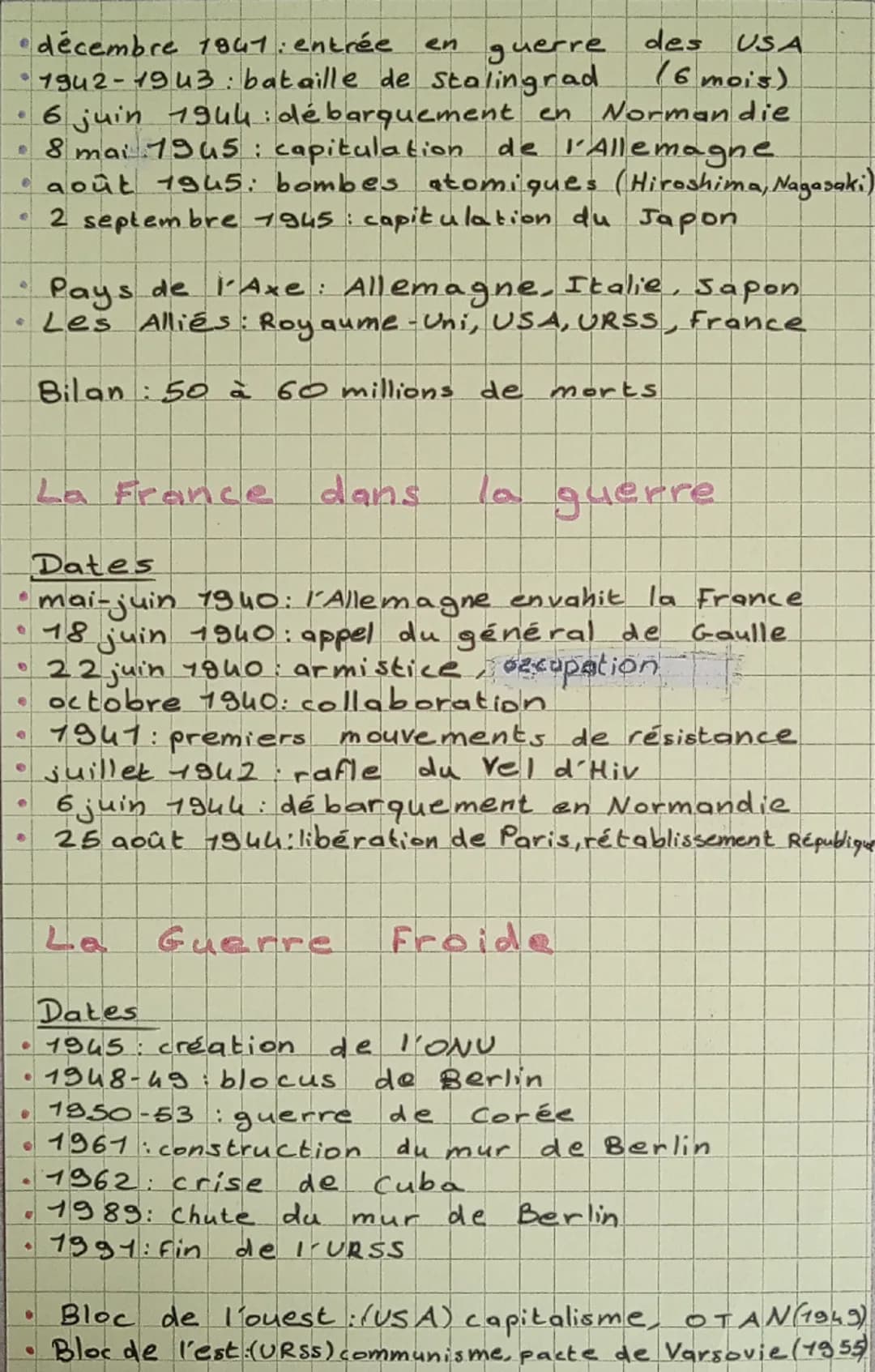 Histoire
La première guerre mondiale
Dates
4
28 juin 1974.
attentat de Sarajevo.
9
4
6-13 septembre 1974: bataille de la Marne
1915-1916. gé