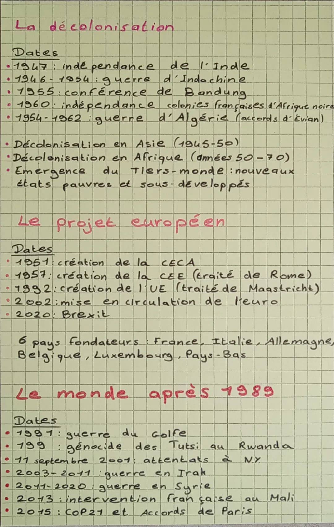 Histoire
La première guerre mondiale
Dates
4
28 juin 1974.
attentat de Sarajevo.
9
4
6-13 septembre 1974: bataille de la Marne
1915-1916. gé