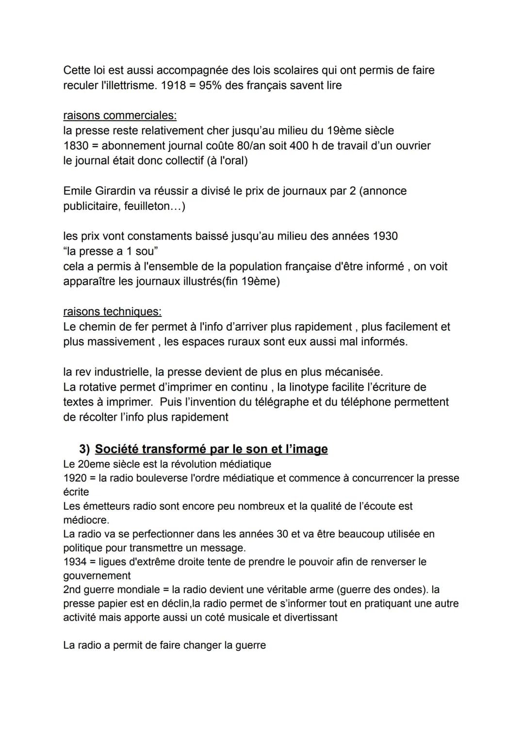 Axe 1: Les grandes révolutions de
l'information
1) la révolution de l'imprimerie
Fin moyen-Age: les livres étaient des manuscrits et parchem